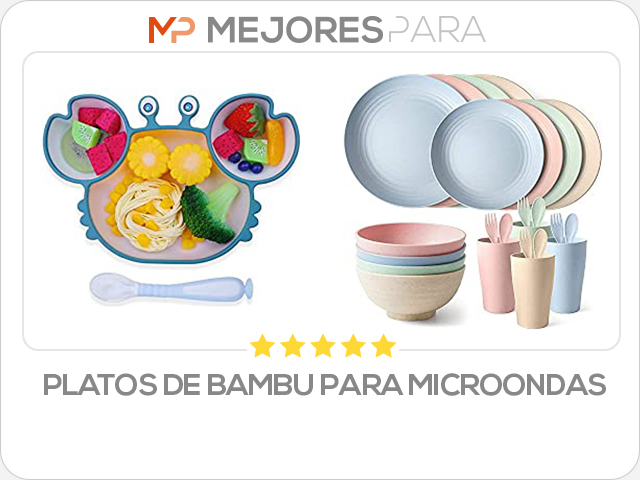 platos de bambu para microondas