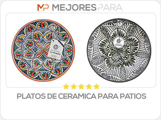 platos de ceramica para patios