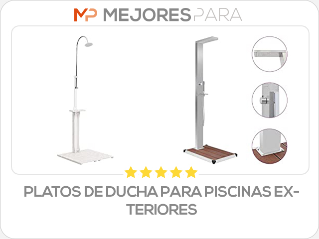 platos de ducha para piscinas exteriores