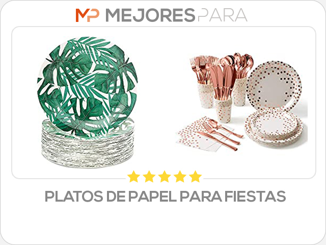 platos de papel para fiestas