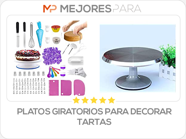 platos giratorios para decorar tartas