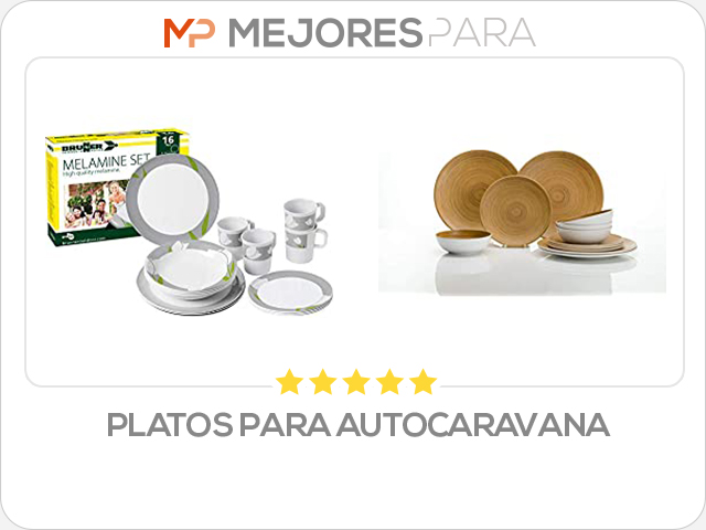 platos para autocaravana