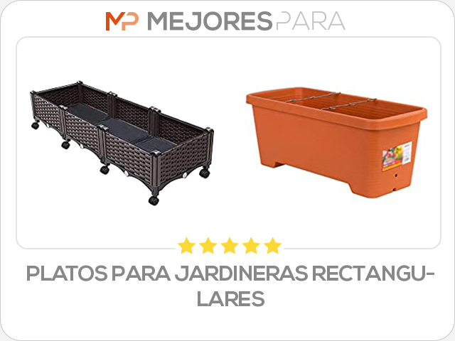 platos para jardineras rectangulares