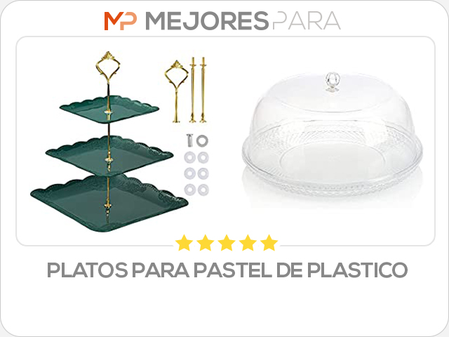 platos para pastel de plastico