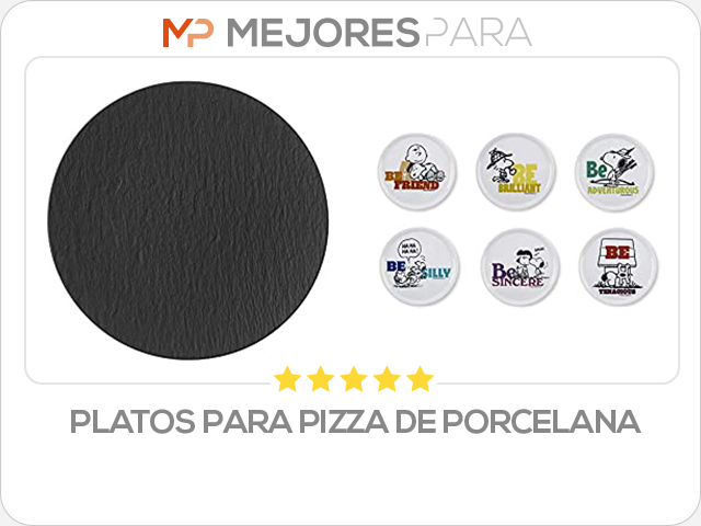 platos para pizza de porcelana