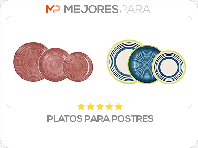 platos para postres