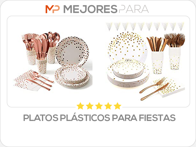 platos plásticos para fiestas