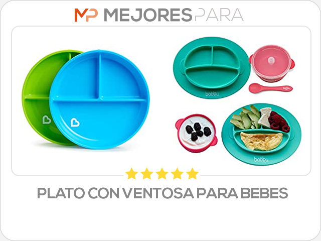 plato con ventosa para bebes