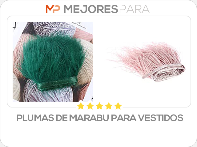 plumas de marabu para vestidos