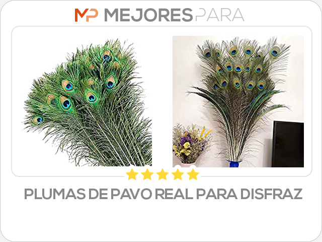 plumas de pavo real para disfraz