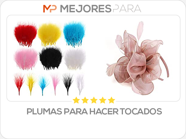 plumas para hacer tocados