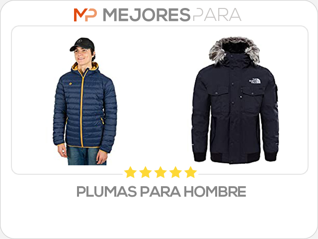 plumas para hombre