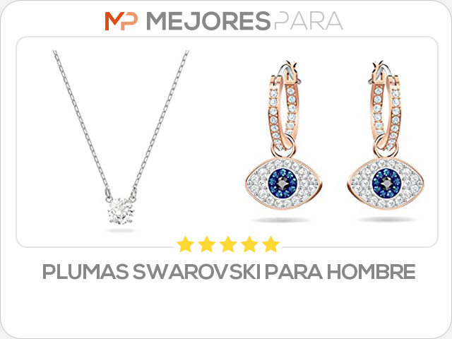 plumas swarovski para hombre