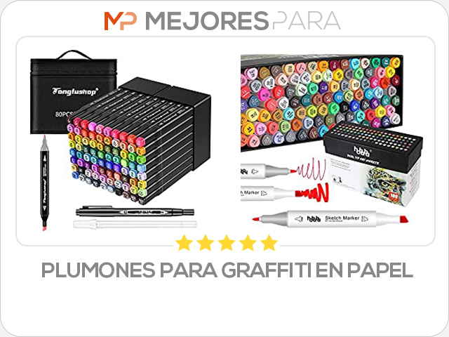 plumones para graffiti en papel