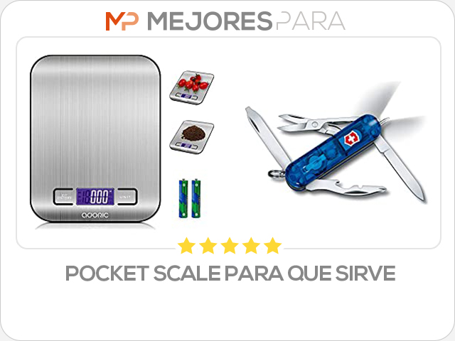 pocket scale para que sirve