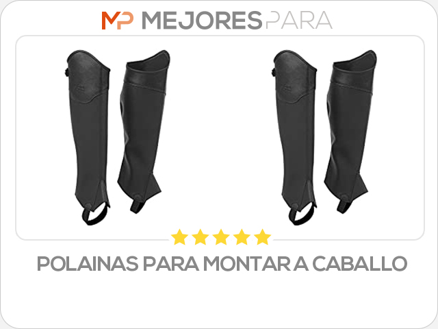 polainas para montar a caballo