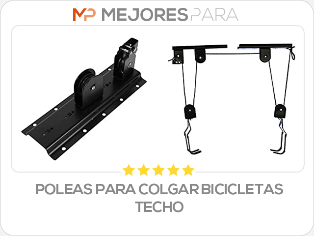 poleas para colgar bicicletas techo