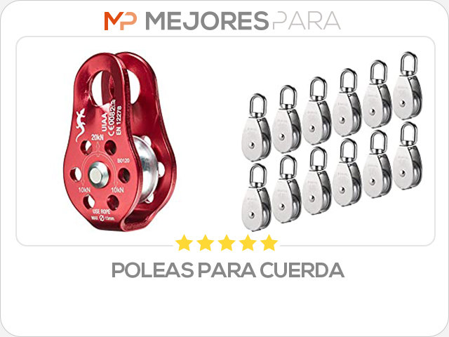 poleas para cuerda