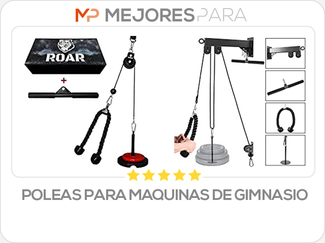 poleas para maquinas de gimnasio