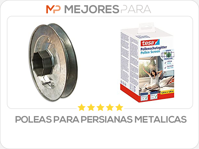 poleas para persianas metalicas