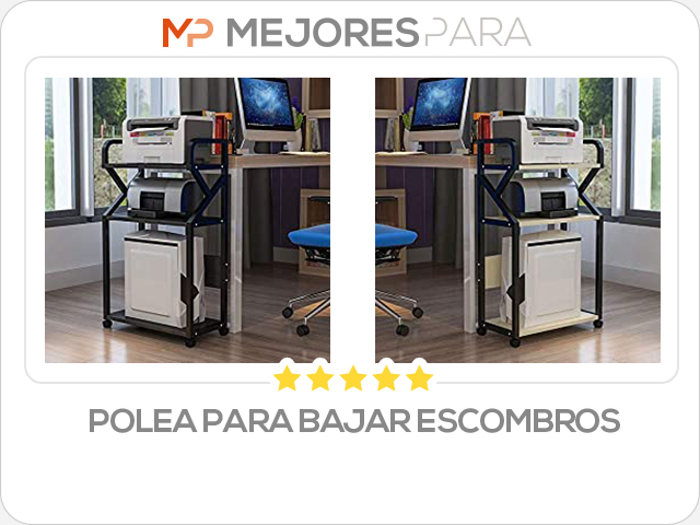 polea para bajar escombros