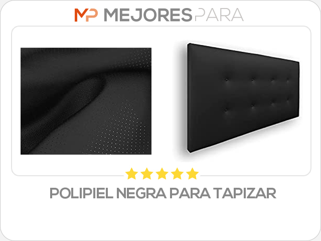 polipiel negra para tapizar