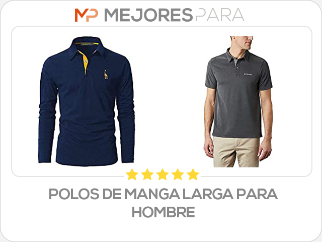 polos de manga larga para hombre