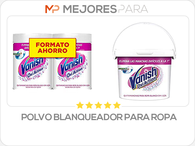 polvo blanqueador para ropa