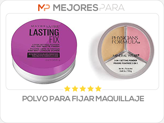 polvo para fijar maquillaje