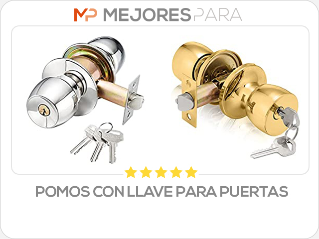 pomos con llave para puertas