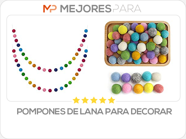 pompones de lana para decorar