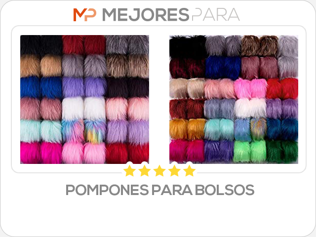 pompones para bolsos