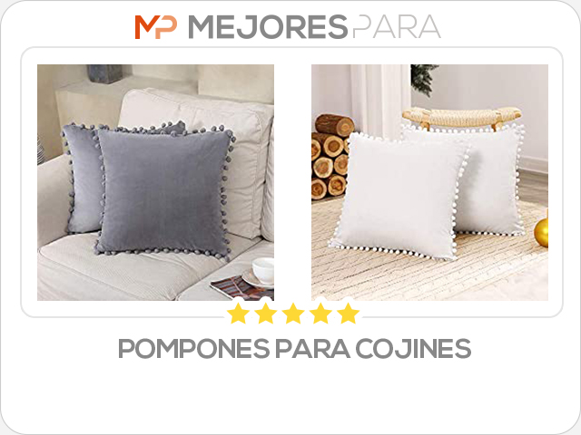 pompones para cojines