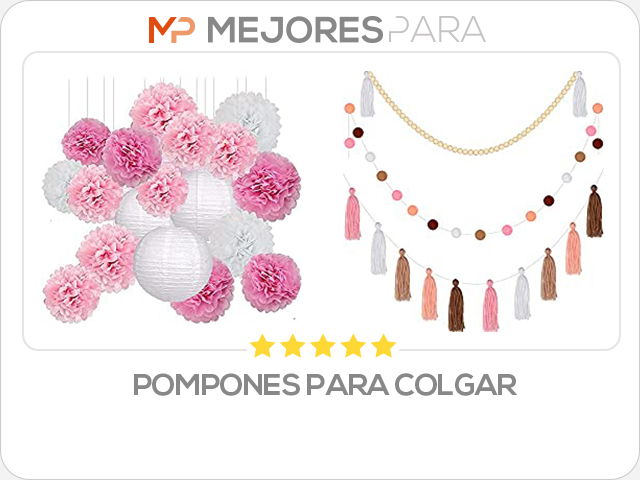 pompones para colgar