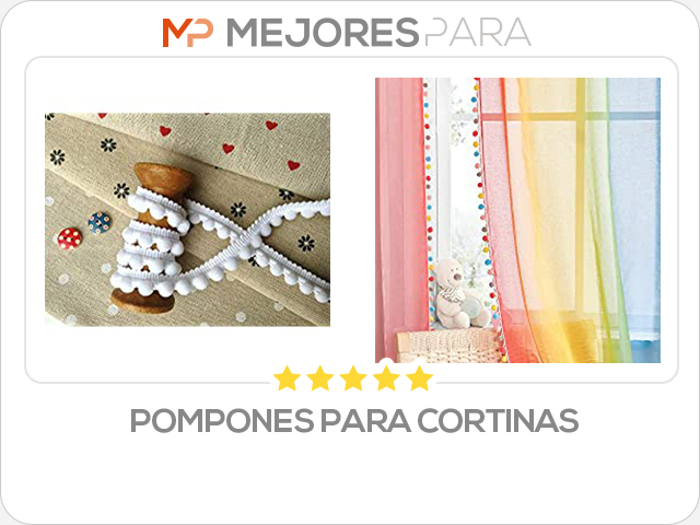 pompones para cortinas