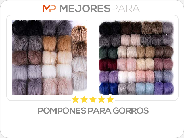 pompones para gorros