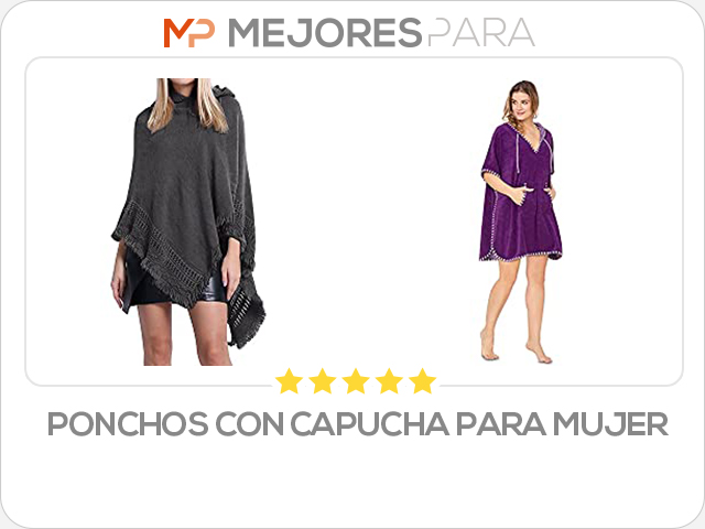 ponchos con capucha para mujer