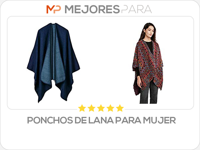 ponchos de lana para mujer