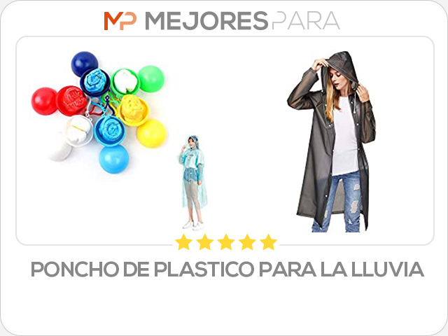 poncho de plastico para la lluvia