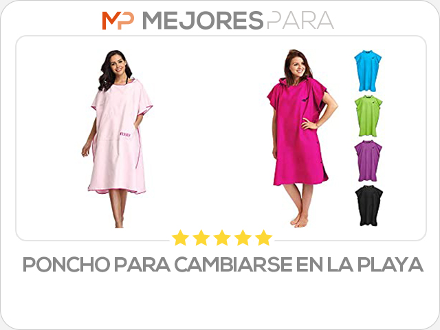 poncho para cambiarse en la playa