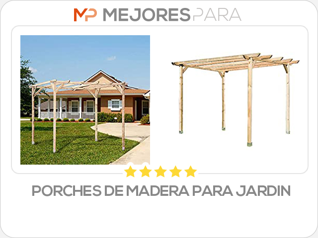 porches de madera para jardin