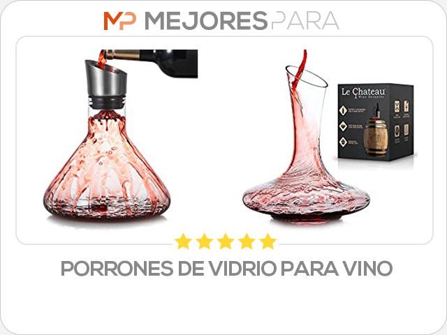 porrones de vidrio para vino