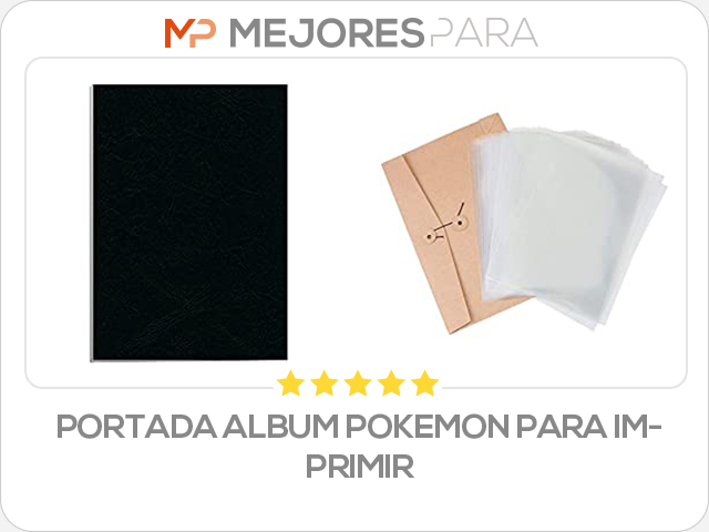 portada album pokemon para imprimir