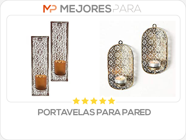 portavelas para pared