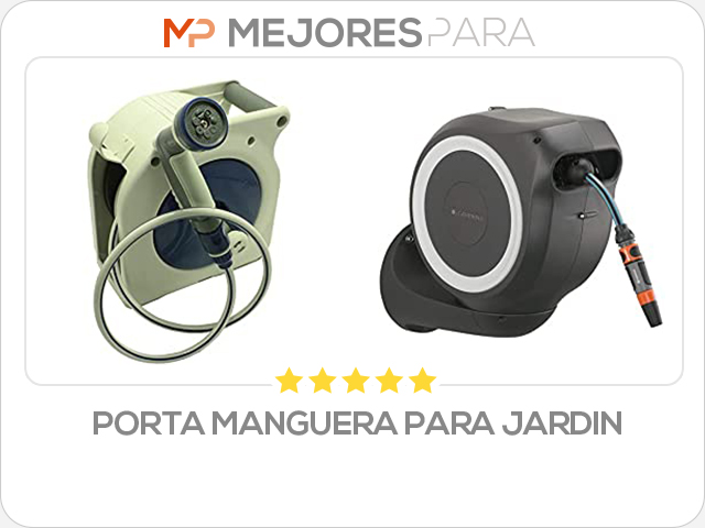 porta manguera para jardin