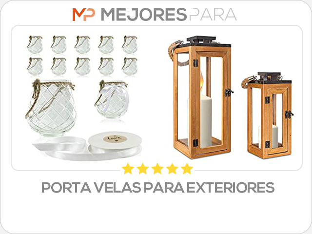 porta velas para exteriores