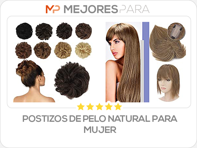 postizos de pelo natural para mujer