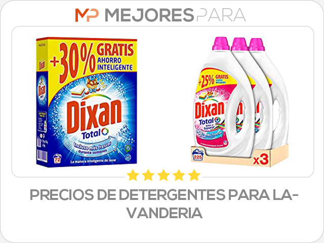 precios de detergentes para lavanderia