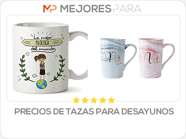 precios de tazas para desayunos