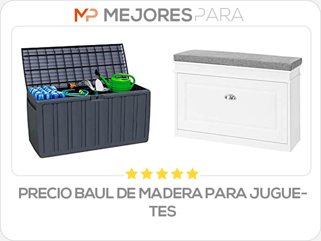 precio baul de madera para juguetes